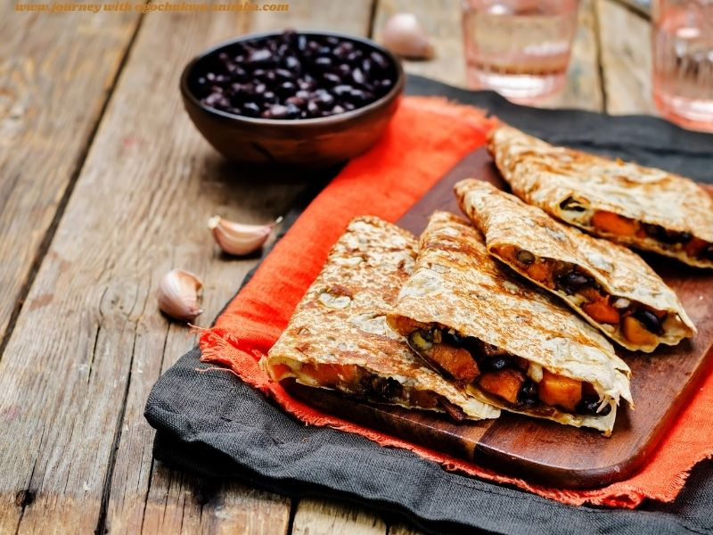 Black Bean & Sweet Potato Quesadillas foBlack Bean & Sweet Potato Quesadillasr