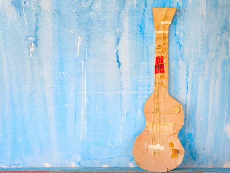 Cardboard Guitars for 27 Easy Kids Crafts with Recycled Materials (Turn Trash into Treasure)