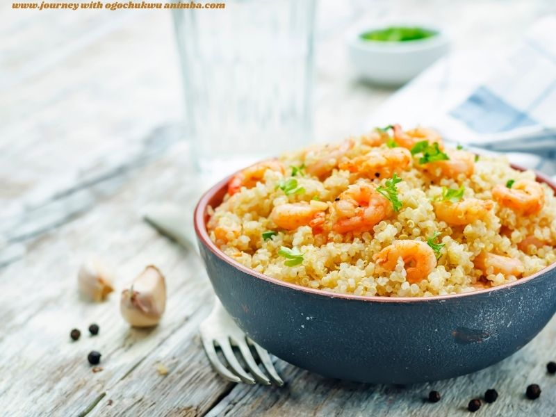 Garlic Shrimp with Quinoa for Healthy Dinner Ideas for Busy Moms