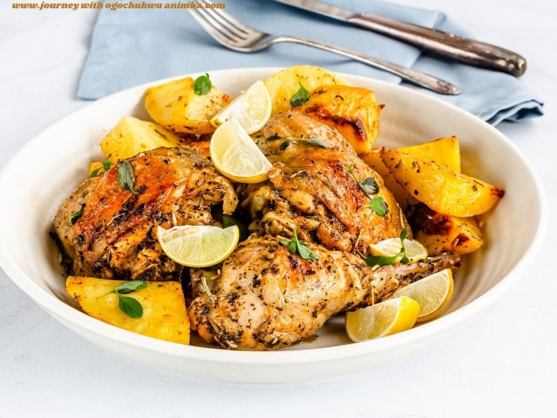 Lemon Garlic Chicken with Steamed Veggies for Healthy Dinner Ideas for Busy Moms