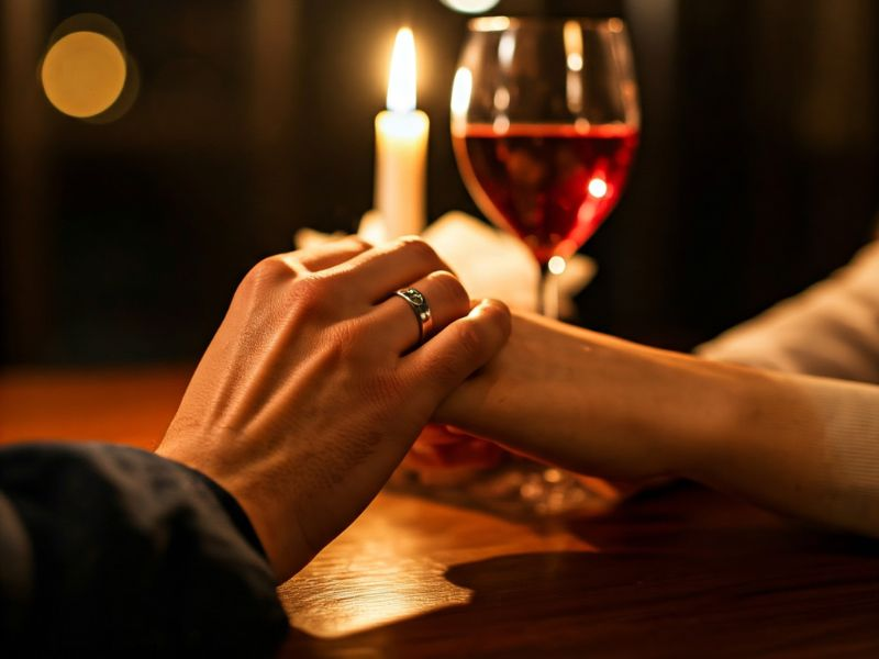 . Candlelit Dinner with Christmas Tunes