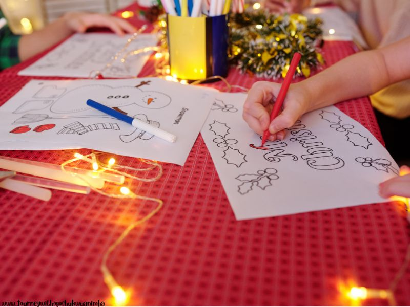 Gather Around for Christmas Coloring