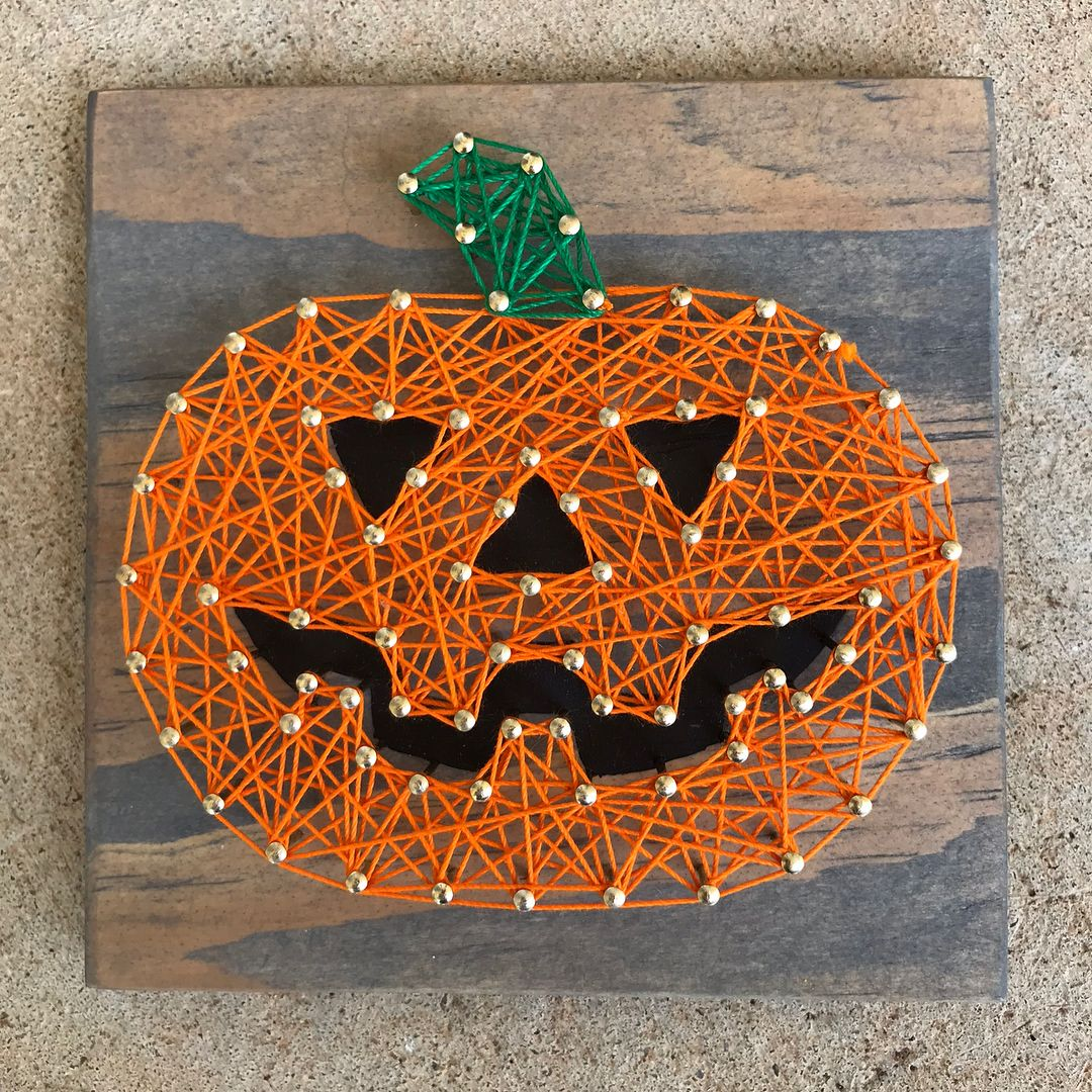 28 Creative Halloween Crafts For Adults for Pumpkin String Art