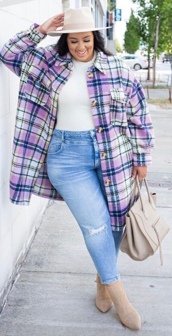 Shacket + Skinny Jeans