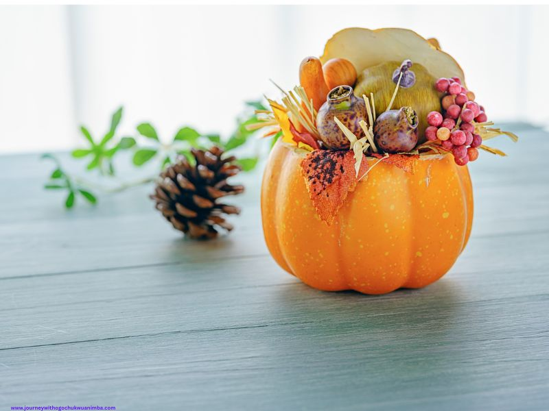 Succulent Pumpkin Centerpiece