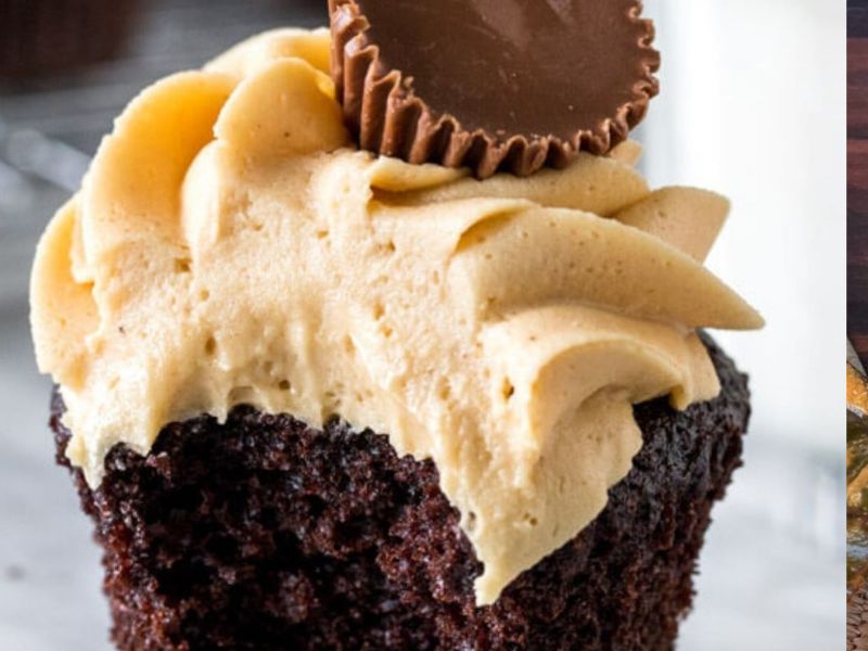 Peanut Butter Chocolate Cupcakes