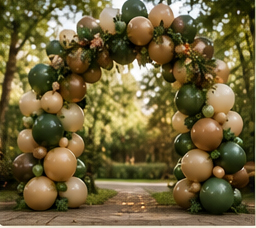 Create a Balloon Arch with Natural Colors