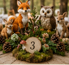 Decorate with Woodland Animal Centerpieces