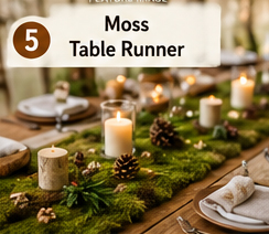 Add a Moss Table Runner