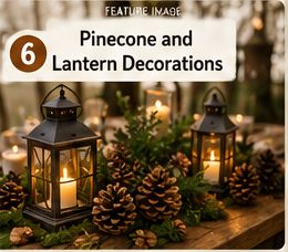 Decorate with Pinecones and Lanterns