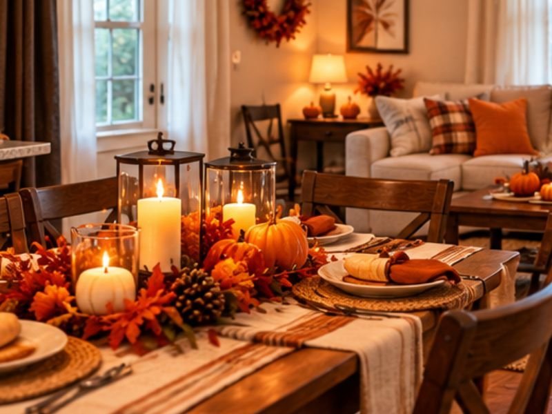 mall home Thanksgiving buffet setup
